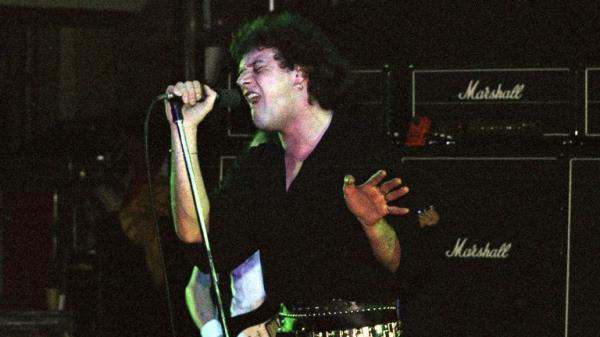 **FILE PHOTO** Paul Di'Anno Has Passed Away. NEW YORK CITY - NY JULY 23: Paul Di'Anno of Iron Maiden performs at The Palladium during The Killers Tour as opening act for Judas Priest on July 23, 1981 in New York City, New York. Credit: mpi04/MediaPunch /IPX