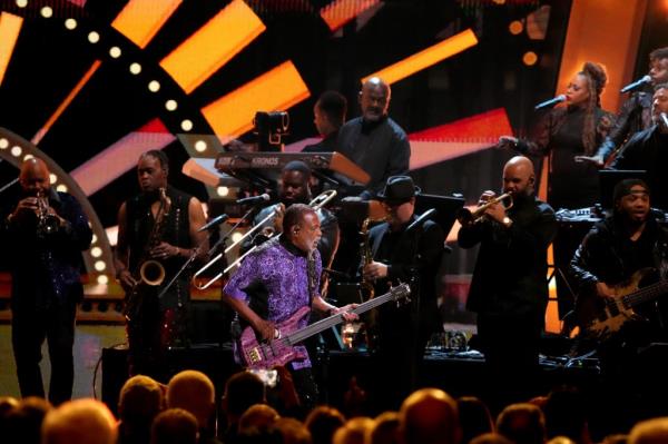 Robert "Kool" Bell of Kool & The Gang performs o<em></em>nstage with The Roots.