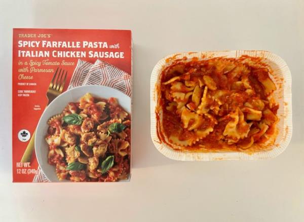 Spicy Farfalle Pasta with Italian Chicken Sausage