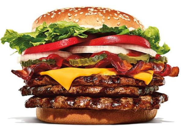 Burger King Triple Whopper with Bacon & Cheese