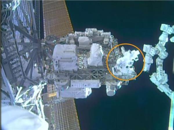 This photo provided by the U.S. Natio<em></em>nal Aero<em></em>nautics and Space Administration (NASA) shows the Coro<em></em>nal Diagnostic Experiment (CODEX) installed on the Internatio<em></em>nal Space Station (ISS). (PHOTO NOT FOR SALE) (Yonhap)