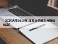 【江苏大学2010年,江苏大学历年分数线位次】