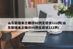 山东新增本土确诊66例无症状112例(山东新增本土确诊66例无症状112例)