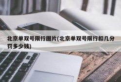 北京单双号限行图片(北京单双号限行扣几分罚多少钱)