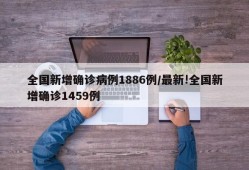 全国新增确诊病例1886例/最新!全国新增确诊1459例