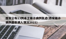 西安公布13例本土确诊病例轨迹(西安确诊病例最新病人情况2021)