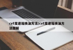 cvt变速箱换油方法/cvt变速箱换油方法图解
