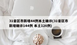 31省区市新增44例本土确诊(31省区市新增确诊144例 本土126例)