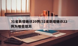 31省新增确诊20例/31省新增确诊22例为哪些地方