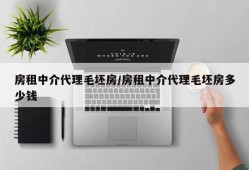房租中介代理毛坯房/房租中介代理毛坯房多少钱