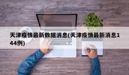 天津疫情最新数据消息(天津疫情最新消息144例)