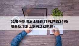 31省份新增本土确诊37例:陕西24例(陕西新增本土病例活动轨迹)