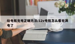 给电瓶充电正确方法/12v电瓶怎么看充满电了