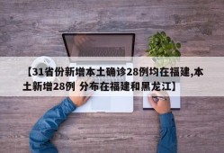 【31省份新增本土确诊28例均在福建,本土新增28例 分布在福建和黑龙江】