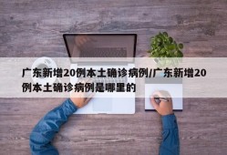 广东新增20例本土确诊病例/广东新增20例本土确诊病例是哪里的