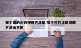 安全带的正确使用方法是/安全带的正确佩戴方法示意图